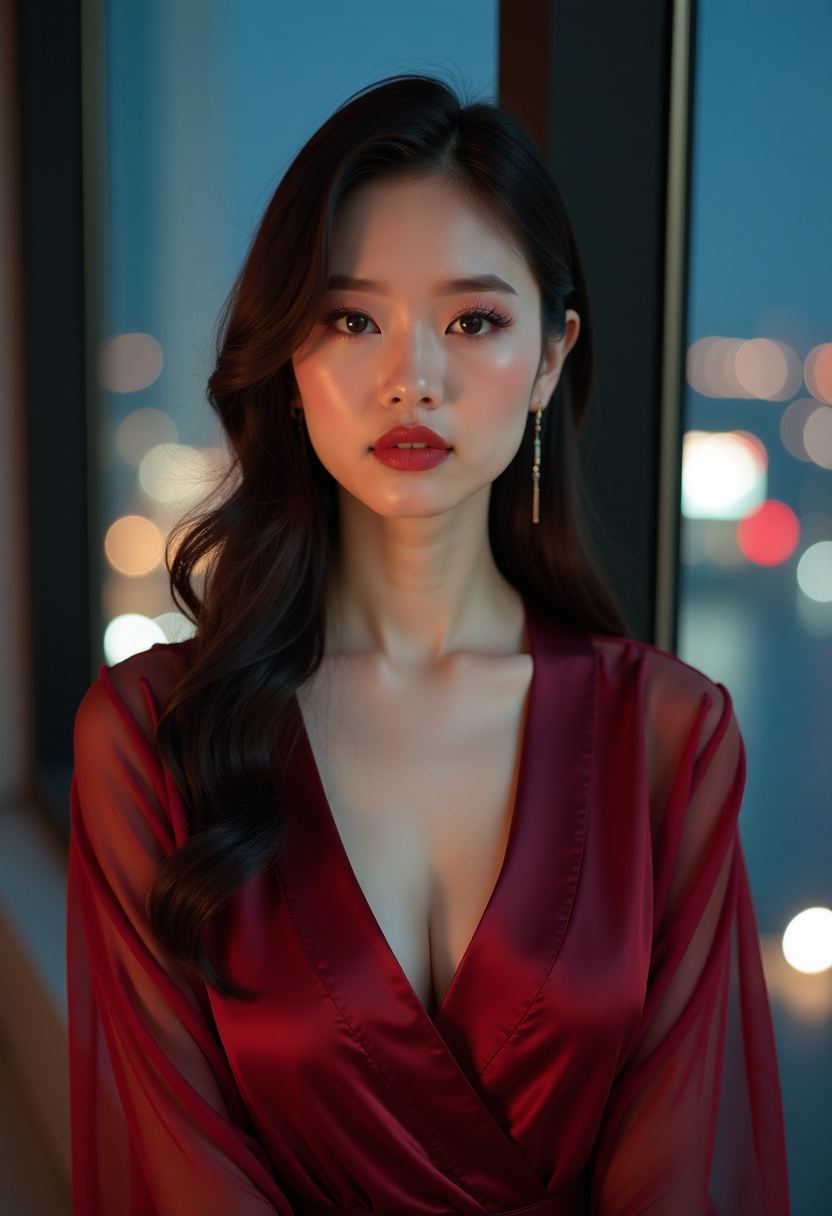 听见她轻轻哼